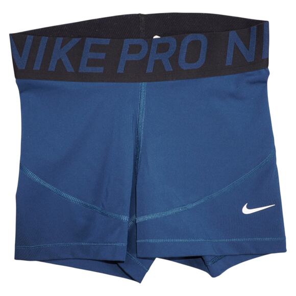 Nike Pro Blue Compression Training Shorts | Women’s Size Small - Picture 1 of 3